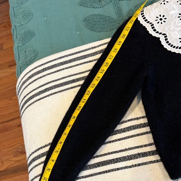 & Other Stories Alpaca Embroidered Statement Collar Knit Cardigan Med - Picture 10 of 11